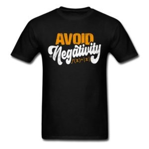 avoid negativity math equation funny math shirts