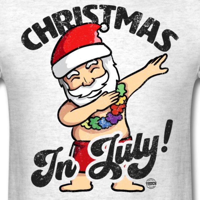 christmas in july funny santa claus dabbing graphic summer clothing for men women boys girls youth and kids 2