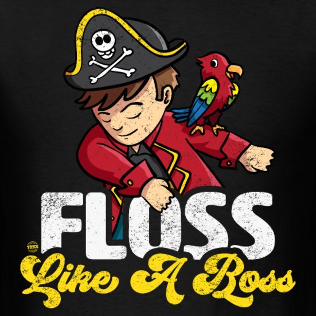floss like a boss pirate with parrot 1