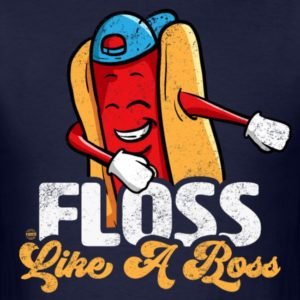 graphic floss like a boss hot dog shirts 1