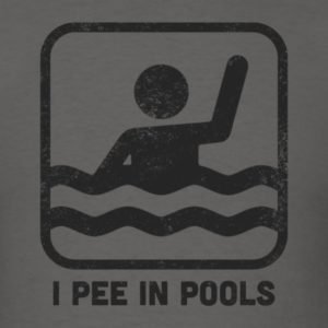 i pee in pools funny swimming sign shirts for men women and kids | TeezCo™