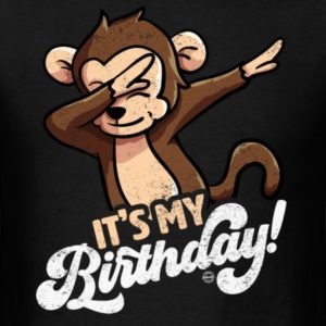 its my birthday cool dabbing monkey shirts for men women and kids