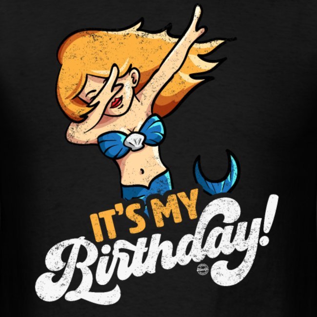 its my birthday cool dabbing mermaid shirts for men women and kids 1