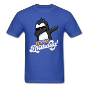 its my birthday cool dabbing penguin shirts for men women and kids