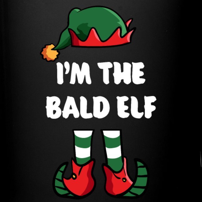 im the bald elf matching family group funny christmas shirts