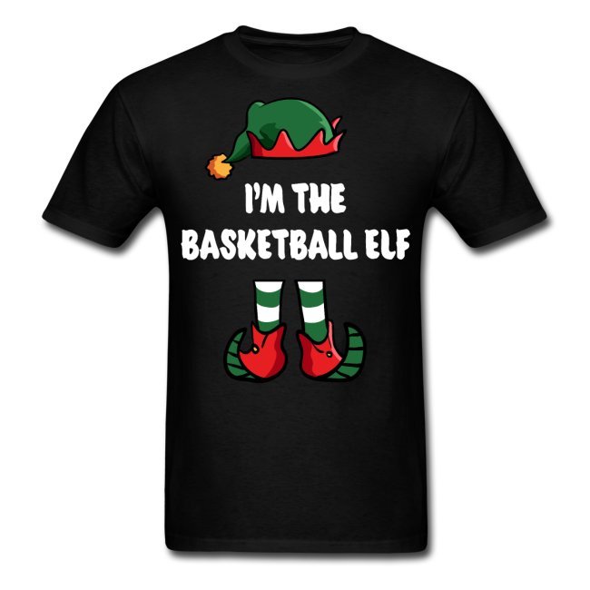 im the basketball elf matching family group funny christmas shirts