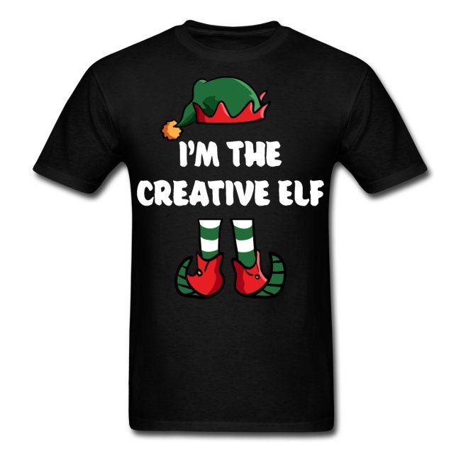 im the creative elf matching family group funny christmas shirts