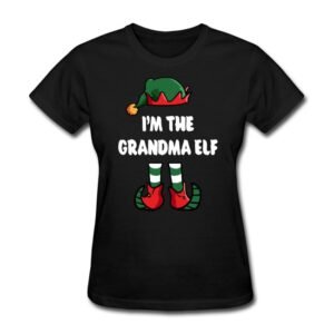 im the grandma elf matching family group funny christmas shirts