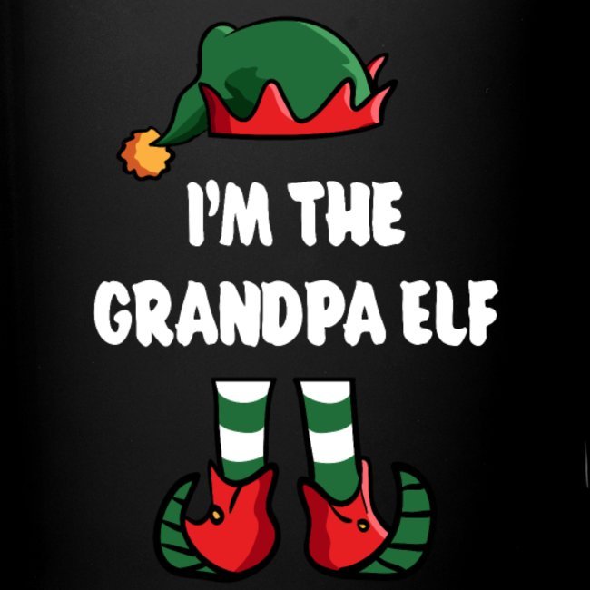 im the grandpa elf matching family group funny christmas shirts