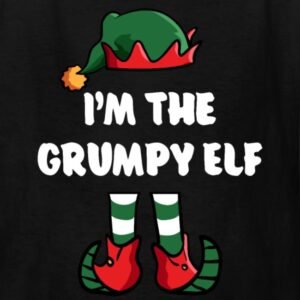 im the grumpy elf matching family group funny christmas shirts