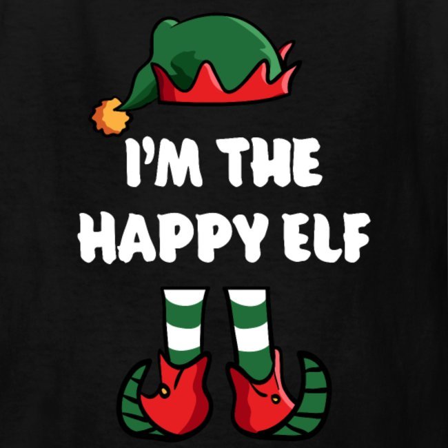 im the happy elf matching family group funny christmas shirts