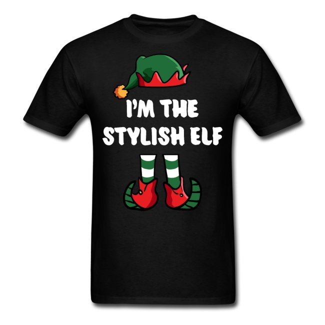 im the stylish elf matching family group funny christmas shirts