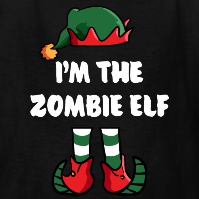 im the zombie elf matching family group funny christmas shirts